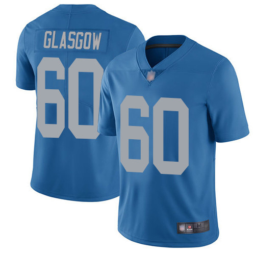 Detroit Lions Limited Blue Men Graham Glasgow Alternate Jersey NFL Football 60 Vapor Untouchable